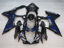 Charger l&#39;image dans la galerie, Black and Blue Flame - GSX-R600 11-24 Fairing Kit