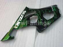 Charger l&#39;image dans la galerie, Black and Green Flame - GSX - R1000 03 - 04 Fairing Kit