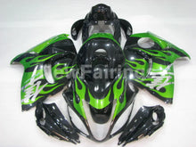 Charger l&#39;image dans la galerie, Black and Green Flame - GSX1300R Hayabusa 08-20 Fairing Kit