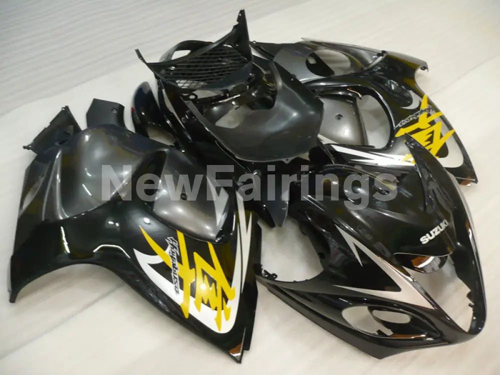 Black and Grey Yellow Factory Style - GSX1300R Hayabusa