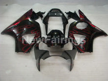 Charger l&#39;image dans la galerie, Black and Red Flame - CBR 954 RR 02-03 Fairing Kit -