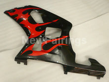 Charger l&#39;image dans la galerie, Black and Red Flame - GSX-R750 00-03 Fairing Kit Vehicles &amp;