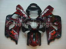 Charger l&#39;image dans la galerie, Black and Red Flame - GSX-R750 04-05 Fairing Kit Vehicles &amp;