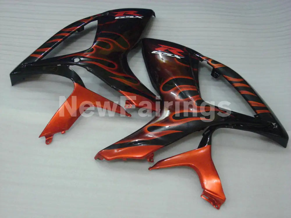 Black and Red Flame - GSX-R750 06-07 Fairing Kit Vehicles &