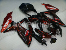 Charger l&#39;image dans la galerie, Black and Red Flame - GSX-R750 08-10 Fairing Kit Vehicles &amp;