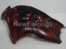 Charger l&#39;image dans la galerie, Black and Red Flame - GSX1300R Hayabusa 99-07 Fairing Kit