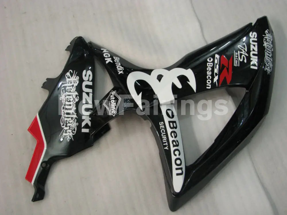 Black and White Beacon - GSX-R600 08-10 Fairing Kit