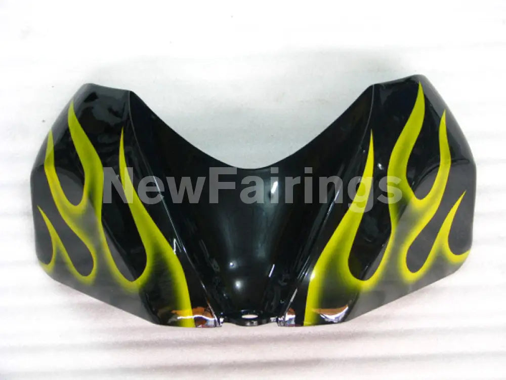 Black and Yellow Flame - GSX-R600 06-07 Fairing Kit -