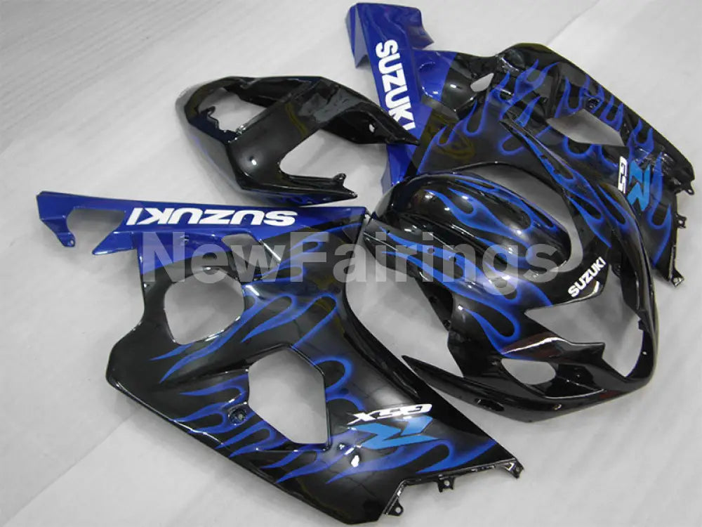 Black and Blue Flame - GSX-R750 04-05 Fairing Kit Vehicles