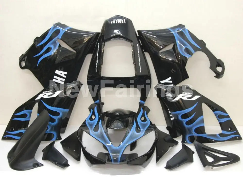 Black Blue Flame - YZF-R1 00-01 Fairing Kit - Vehicles &