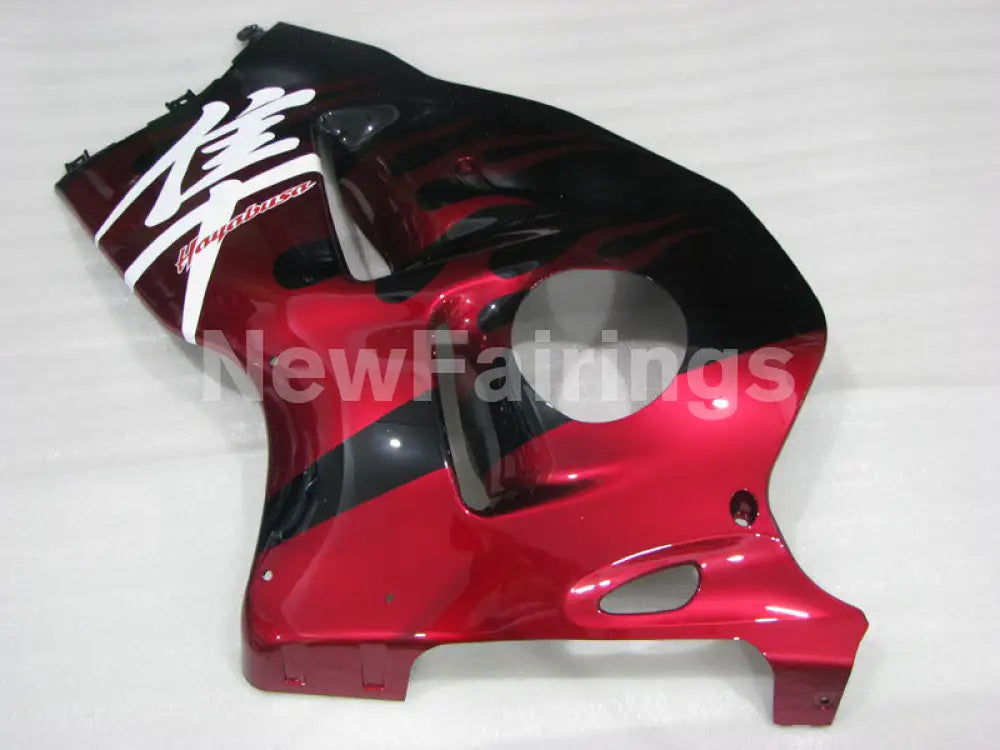 Black Red Flame - GSX1300R Hayabusa 99-07 Fairing Kit