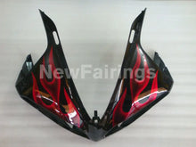 Charger l&#39;image dans la galerie, Black Red Flame - YZF-R1 12-14 Fairing Kit - Vehicles &amp;