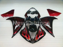 Charger l&#39;image dans la galerie, Black Red Flame - YZF-R1 12-14 Fairing Kit - Vehicles &amp;