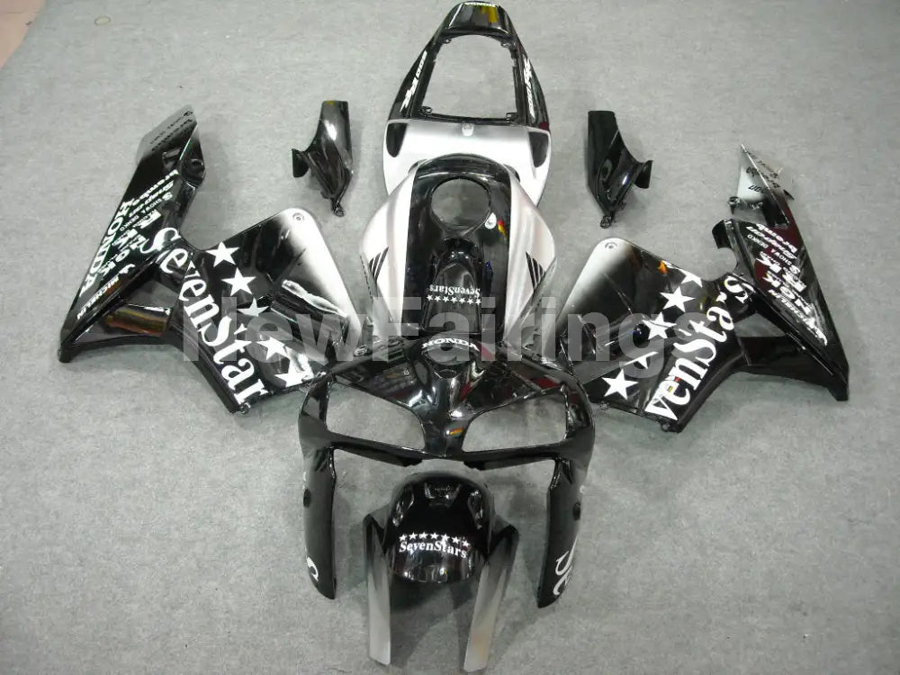 Black and Silver SevenStars - CBR600RR 05-06 Fairing Kit -