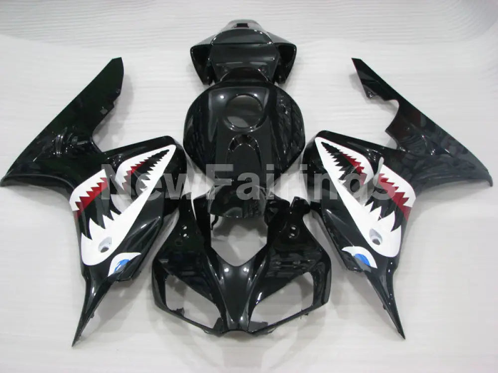 Black and White Shark - CBR1000RR 06-07 Fairing Kit -