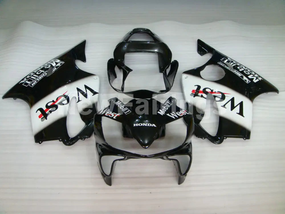 Black and White West - CBR600 F4i 01-03 Fairing Kit -