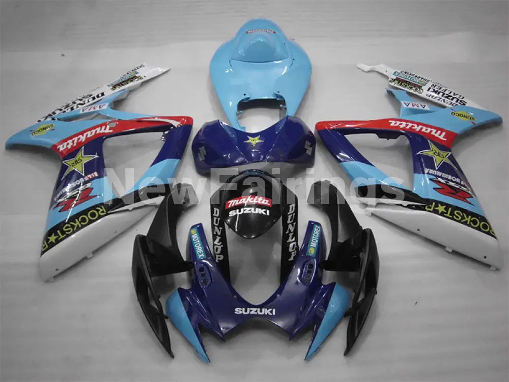 Blue and Black MOTOREX - GSX-R600 06-07 Fairing Kit -