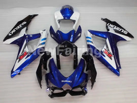 Blue and White Black Factory Style - GSX-R600 08-10 Fairing Kit