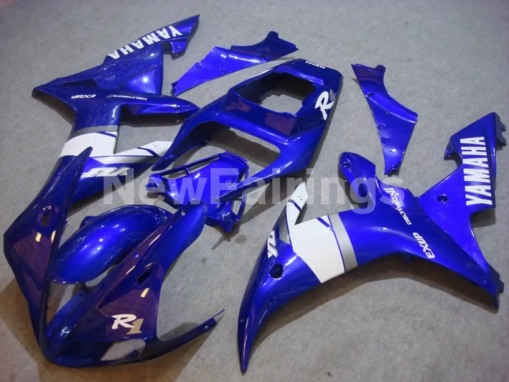 Blue and White Factory Style - YZF-R1 02-03 Fairing Kit