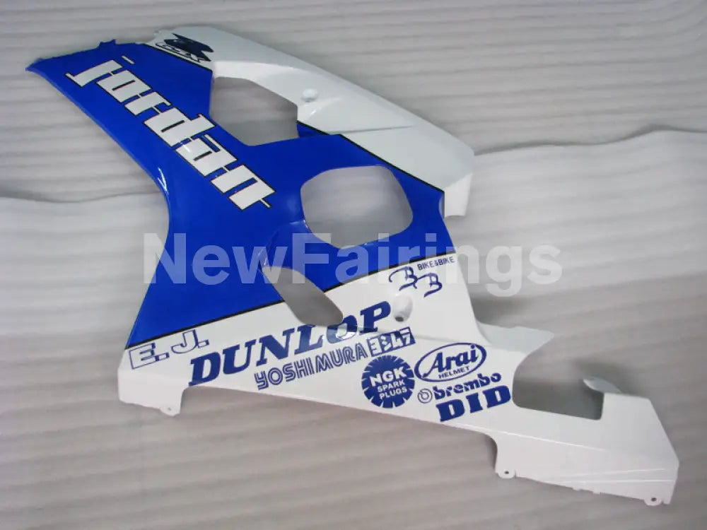 Blue and White Jordan - GSX-R600 04-05 Fairing Kit -