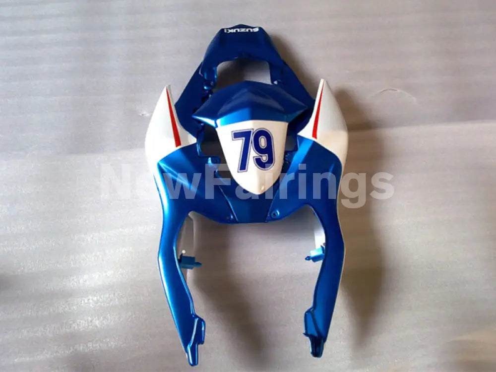 Blue and White MOTOREX - GSX - R1000 07 - 08 Fairing Kit