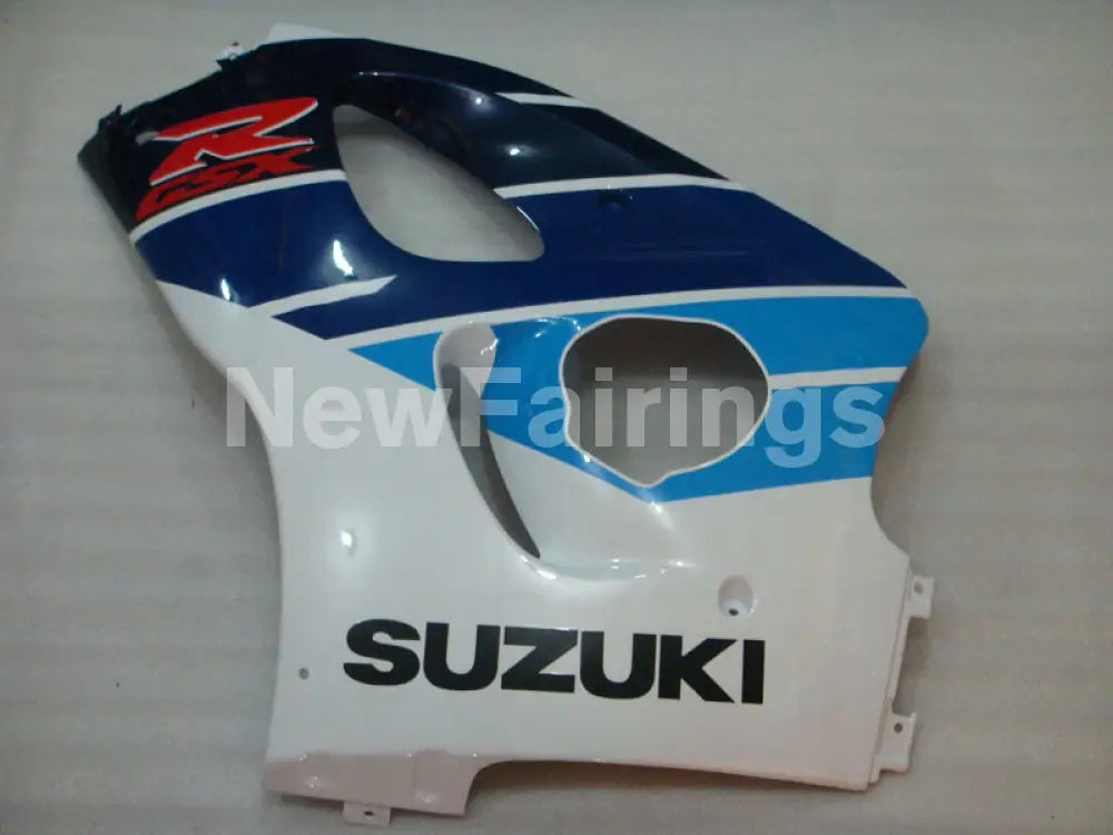 Blue and White Red Factory Style - GSX-R600 96-00 Fairing