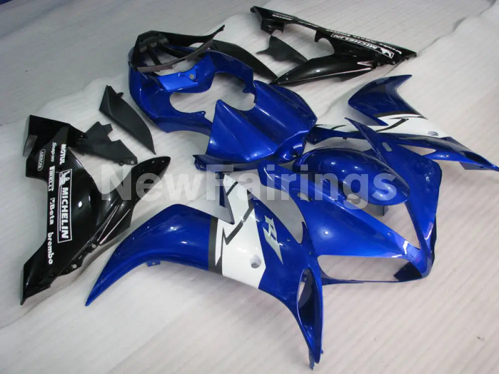 Blue Black White Factory Style - YZF-R1 04-06 Fairing Kit