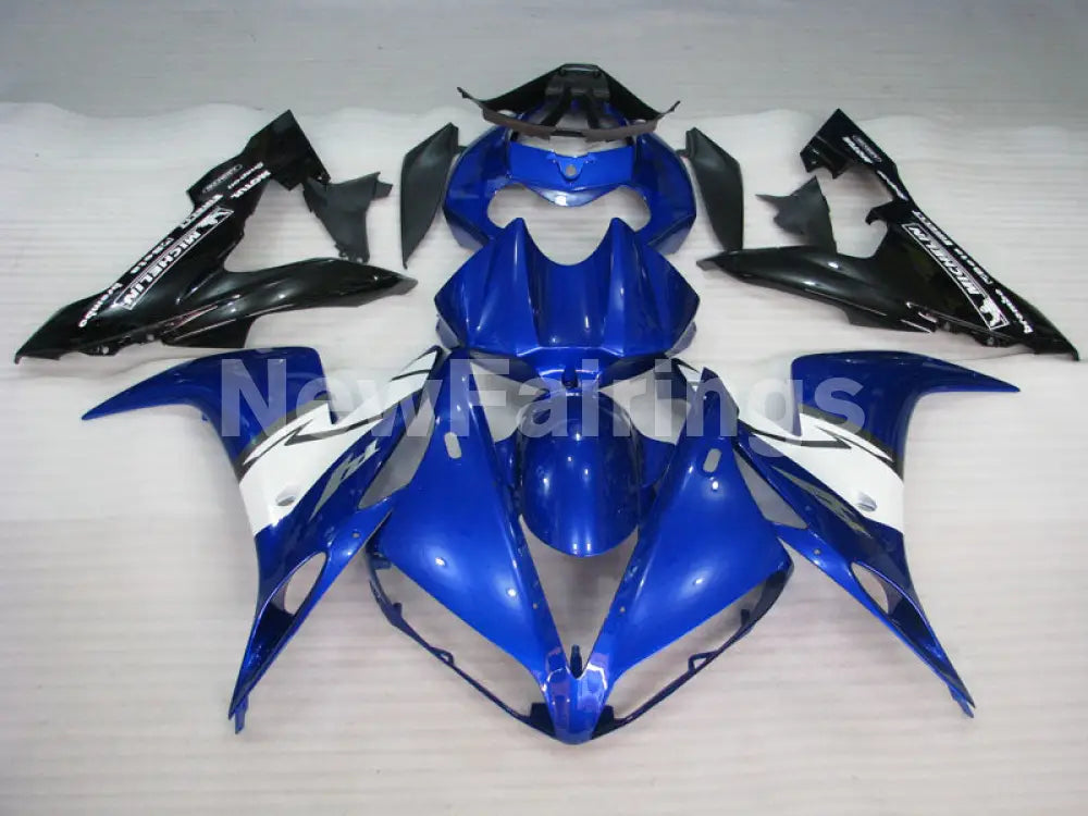 Blue Black White Factory Style - YZF-R1 04-06 Fairing Kit