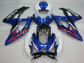 Blue White and Black Factory Style - GSX-R600 08-10 Fairing Kit