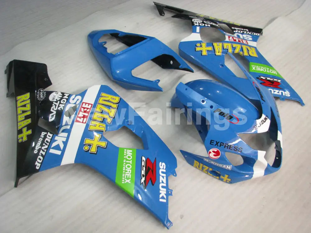 Blue White and Black Rizla - GSX-R600 04-05 Fairing Kit -