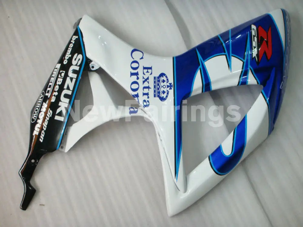 Blue White and Black Corona - GSX-R750 06-07 Fairing Kit