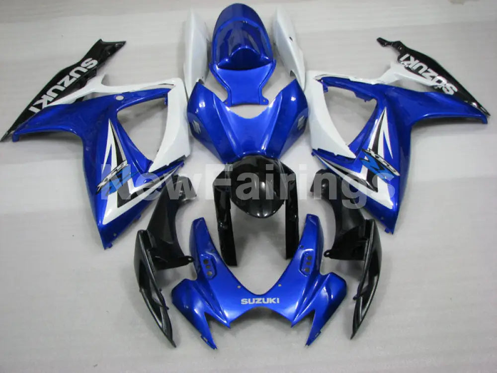 Blue White and Black Factory Style - GSX-R600 06-07 Fairing