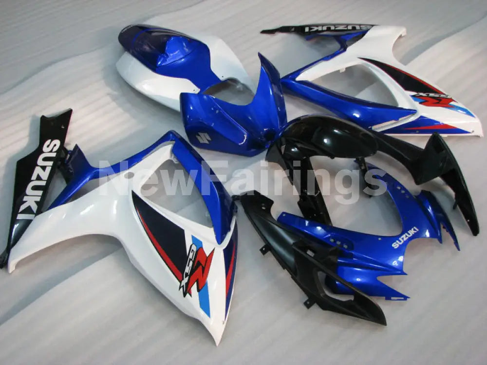 Blue and White Black Factory Style - GSX-R600 06-07 Fairing