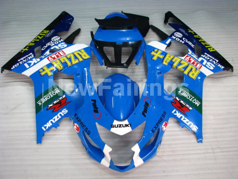 Blue and White Black Rizla - GSX-R600 04-05 Fairing Kit -