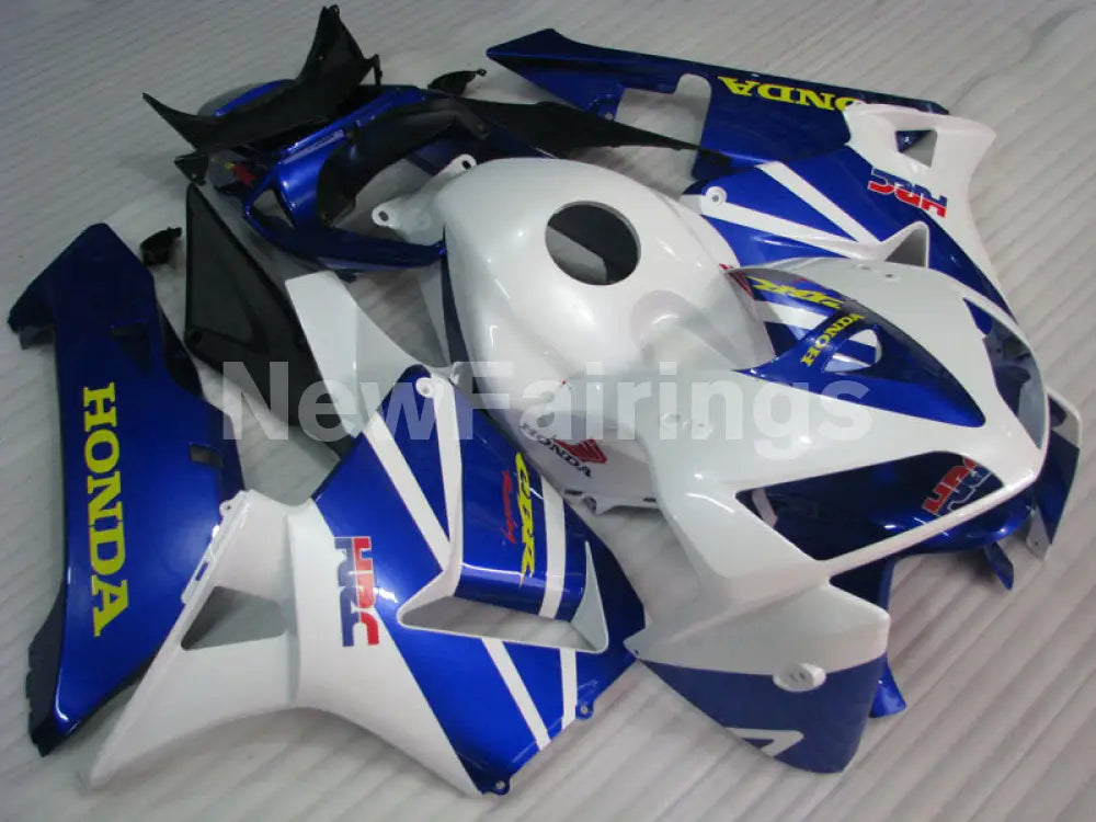 Blue and White HRC - CBR600RR 05-06 Fairing Kit - Vehicles &