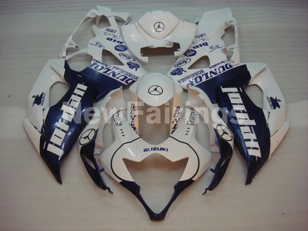 Blue and White Jordan - GSX - R1000 05 - 06 Fairing Kit