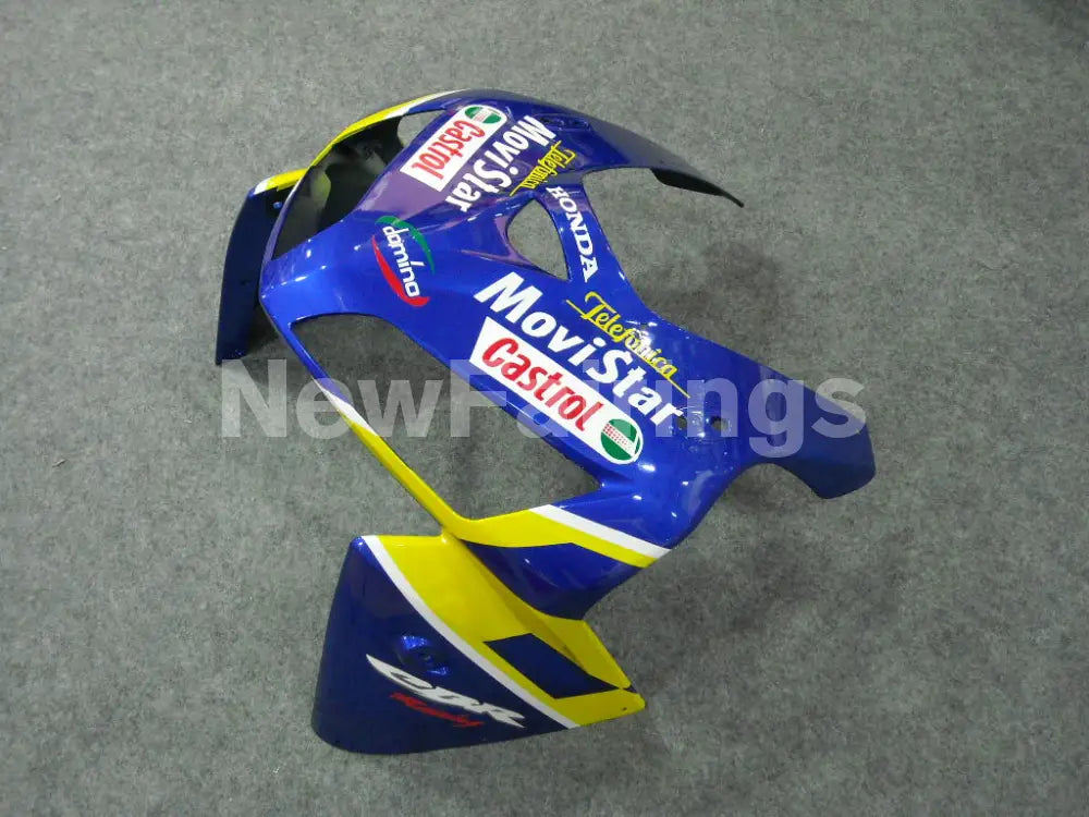 Blue and Yellow Green Movistar - CBR600RR 05-06 Fairing Kit