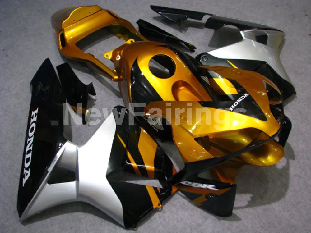 Gold and Black Factory Style - CBR600RR 03-04 Fairing Kit -