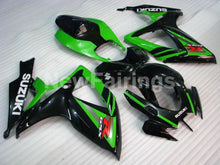 Charger l&#39;image dans la galerie, Green and Black Factory Style - GSX-R750 06-07 Fairing Kit