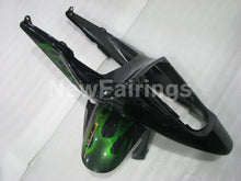 Charger l&#39;image dans la galerie, Green and Black Flame - CBR600RR 03-04 Fairing Kit -