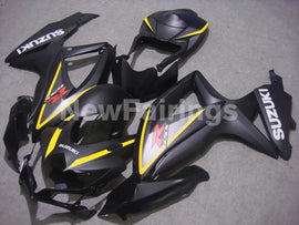 Matte Black and Yellow Factory Style - GSX-R600 08-10 Fairing Kit