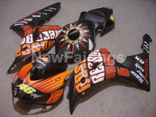 Charger l&#39;image dans la galerie, Matte Black and Orange Rossi - CBR1000RR 06-07 Fairing Kit -