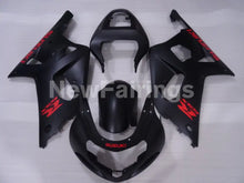 Charger l&#39;image dans la galerie, Matte Black with Red Decals Factory Style - GSX-R750 00-03