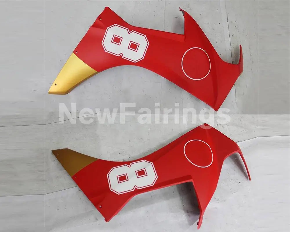 Matte Red and Golden Factory Style - CBR1000RR 17-23 Fairing