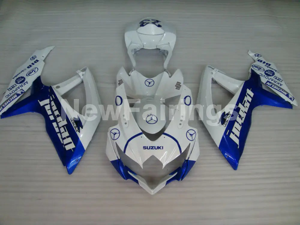 Number 23 White and Blue Jordan - GSX-R750 08-10 Fairing