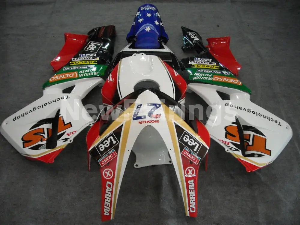 Number 27 White and Red Lee - CBR600RR 03-04 Fairing Kit -