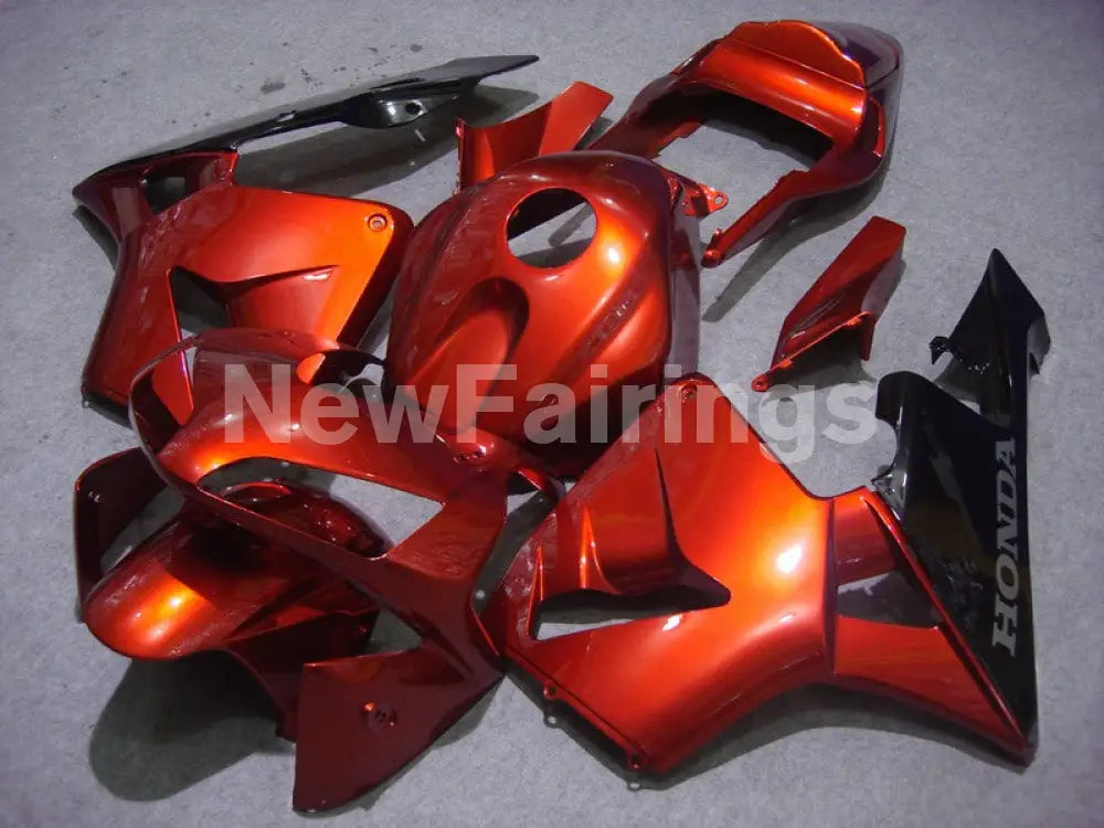 Orange and Black Factory Style - CBR600RR 03-04 Fairing Kit