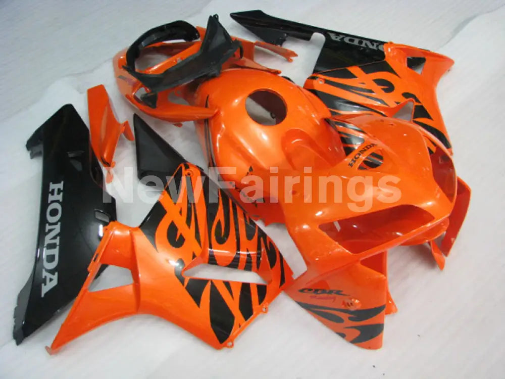 Orange and Black Fire - CBR600RR 05-06 Fairing Kit -