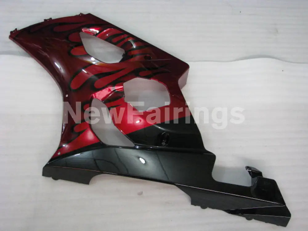 Red and Black Flame - GSX - R1000 03 - 04 Fairing Kit