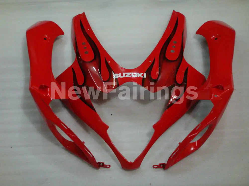 Red and Black Flame - GSX - R1000 05 - 06 Fairing Kit